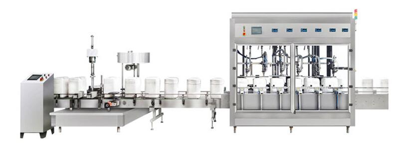 設(shè)備名稱:潤滑油灌裝封口旋蓋生產(chǎn)線